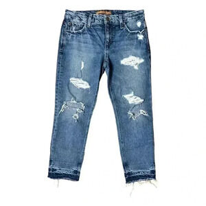 Joes Jeans The Billie Crop Slim Boyfriend Women’s Size 25 Blue Denim
